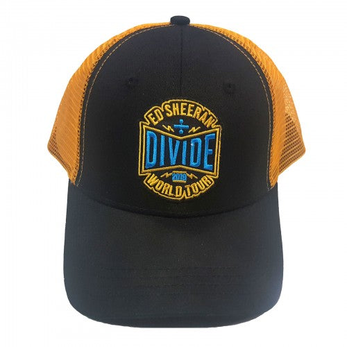 Front - Ed Sheeran Unisex Adult 2019 Divide World Tour Mesh Back Baseball Cap