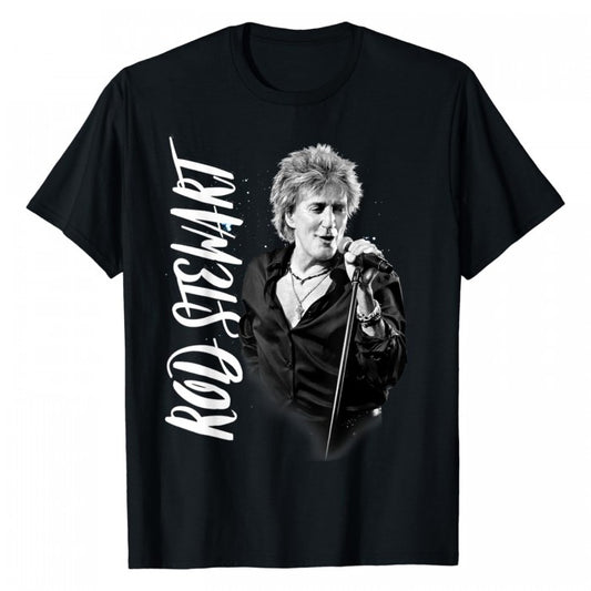 Front - Rod Stewart Unisex Adult ADMAT Cotton T-Shirt