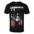 Front - Jimi Hendrix Unisex Adult Peace Flag Cotton T-Shirt