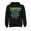 Black - Back - Escape the Fate Unisex Adult Stressed Hoodie