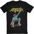 Front - Anthrax Unisex Adult Spreading Skater Notman Vintage Cotton Back Print T-Shirt