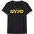 Front - Unisex Adult New York City Text Cotton Logo T-Shirt