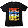 Front - The Beatles Unisex Adult World Tour´ 64 Wave Cotton T-Shirt