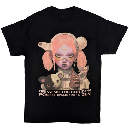 Front - Bring Me The Horizon Unisex Adult Post Human  Nex Gen Cotton T-Shirt