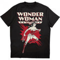 Front - Wonder Woman Unisex Adult Explosion Cotton T-Shirt