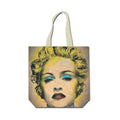 Front - Madonna Celebration Back Print Cotton Tote Bag