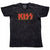 Front - Kiss Unisex Adult Classic Snow Washed Logo T-Shirt