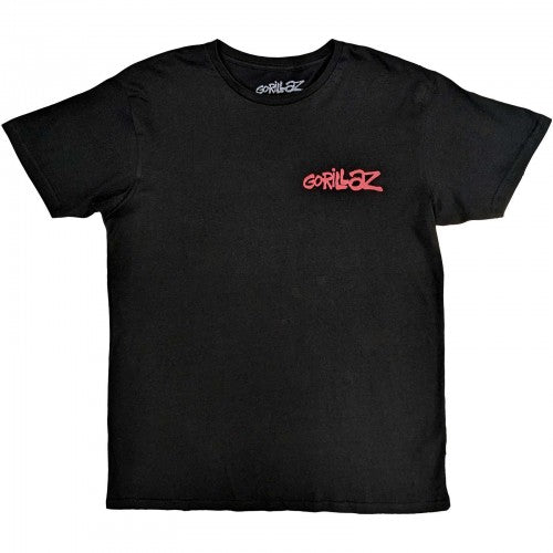 Front - Gorillaz Unisex Adult Cult Of Gorillaz Back Print Cotton T-Shirt
