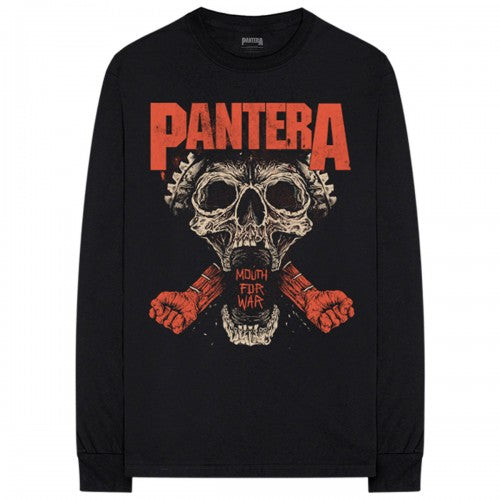 Front - Pantera Unisex Adult Mouth For War Cotton Long-Sleeved T-Shirt