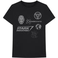 Front - Iron Man Unisex Adult Stark Expo Cotton T-Shirt
