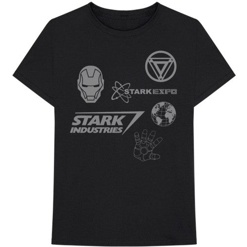Front - Iron Man Unisex Adult Stark Expo Cotton T-Shirt