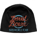 Front - David Bowie Unisex Adult 1978 World Tour Logo Beanie