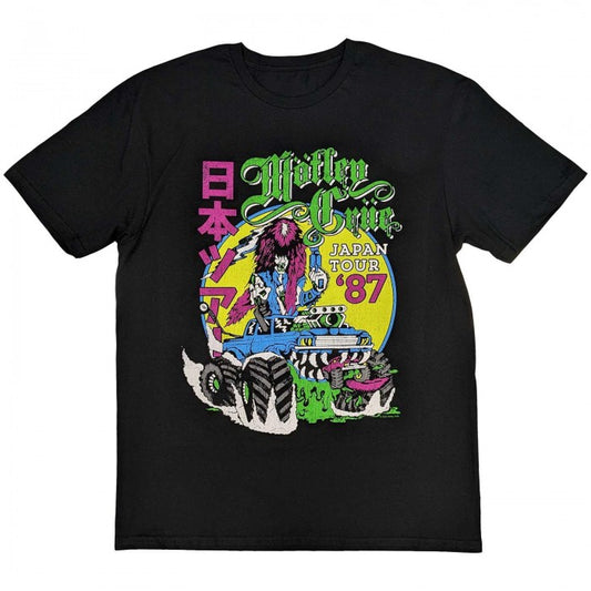 Front - Motley Crue Unisex Adult Girls Girls Girls Japanese Tour ´87 Cotton T-Shirt