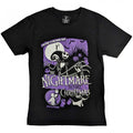 Front - Nightmare Before Christmas Unisex Adult Welcome To Halloween Town Cotton T-Shirt
