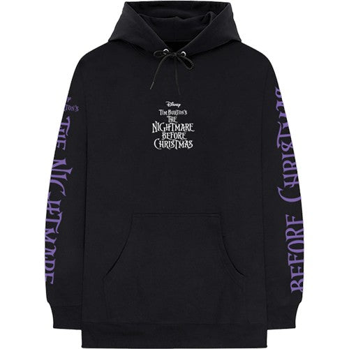 Front - Nightmare Before Christmas Unisex Adult Jumbo Back & Sleeve Print Pullover Hoodie