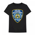 Front - NYC Unisex Adult Police Department Badge Cotton T-Shirt