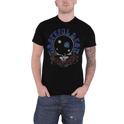 Front - Grateful Dead Unisex Adult Space Your Face & Logo T-Shirt