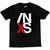 Front - INXS Unisex Adult US Tour Back Print T-Shirt