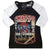 Front - Kiss Womens/Ladies Destroyer Tour 78 Cotton Raglan T-Shirt