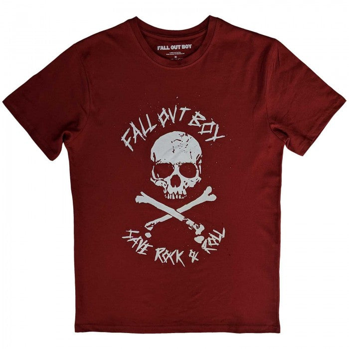 Front - Fall Out Boy Unisex Adult Save Rock and Roll T-Shirt