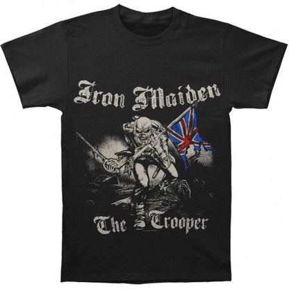 Front - Iron Maiden Unisex Adult Sketched Trooper Back Print T-Shirt