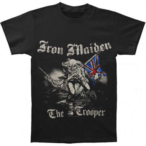Front - Iron Maiden Unisex Adult Sketched Trooper Back Print T-Shirt
