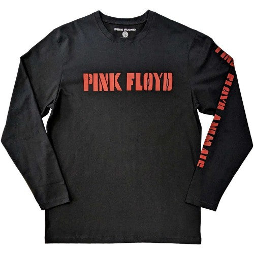 Pink Floyd Unisex Adult Animals Long Sleeved T Shirt