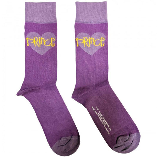 Front - Prince Unisex Adult Heart Socks