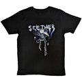 Front - Seether Unisex Adult Butterfly T-Shirt