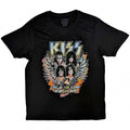 Front - Kiss Unisex Adult End Of The Road Wings Back Print T-Shirt