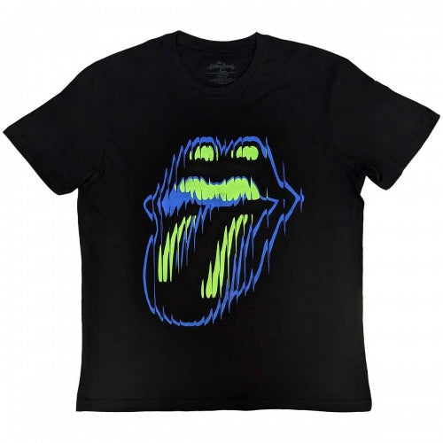 Front - The Rolling Stones Unisex Adult Distorted Tongue T-Shirt