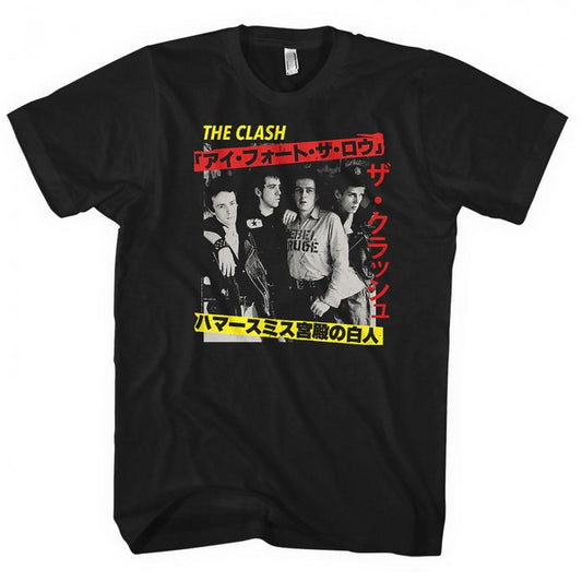 Front - The Clash Unisex Adult Kanji T-Shirt