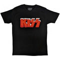 Front - Kiss Unisex Adult Holiday Logo T-Shirt