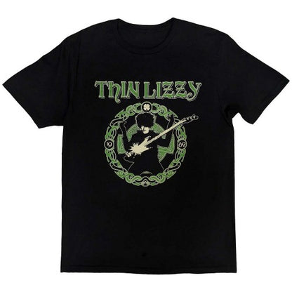 Front - Thin Lizzy Unisex Adult Celtic Ring T-Shirt