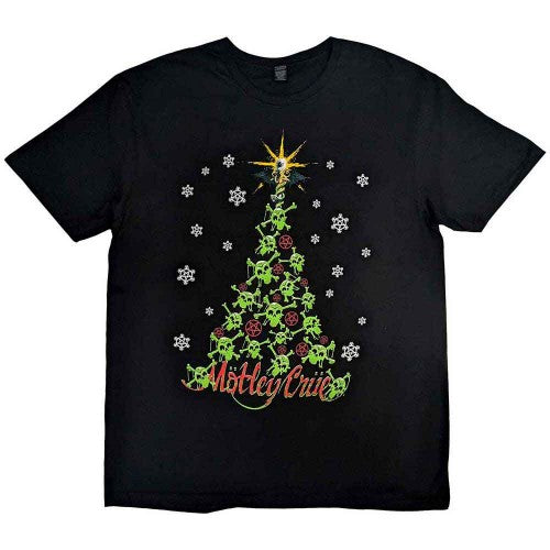 Front - Motley Crue Unisex Adult Xmas Crue T-Shirt