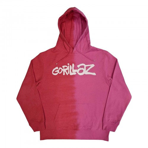 Front - Gorillaz Unisex Adult Two Tone Logo Pullover Hoodie