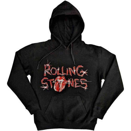 Front - The Rolling Stones Unisex Adult Hackney Diamonds Glass Logo Hoodie