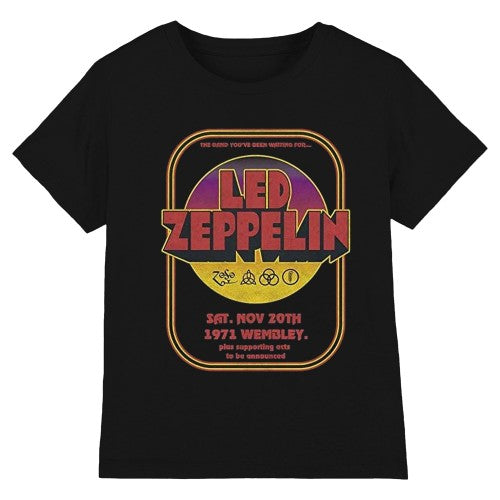 Front - Led Zeppelin Unisex Adult 1971 Wembley T-Shirt