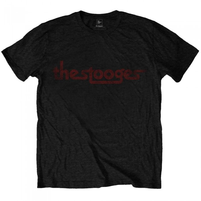 Front - Iggy & The Stooges Unisex Adult Vintage Cotton Logo T-Shirt