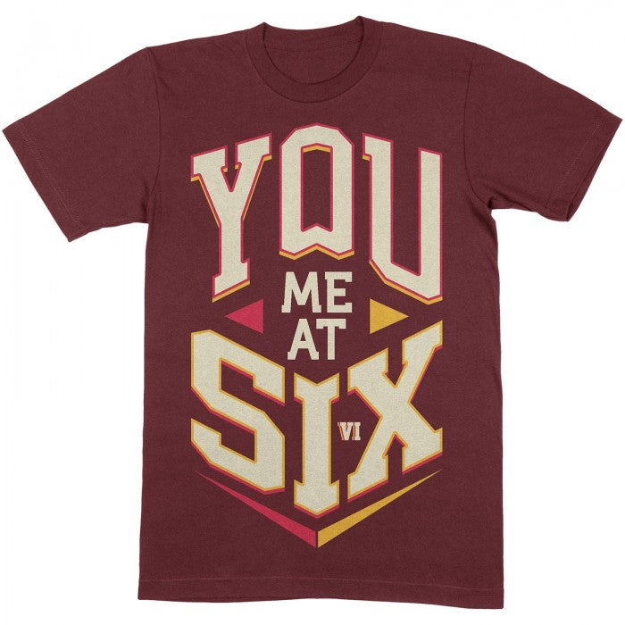 Front - You Me At Six Unisex Adult Cube Cotton T-Shirt