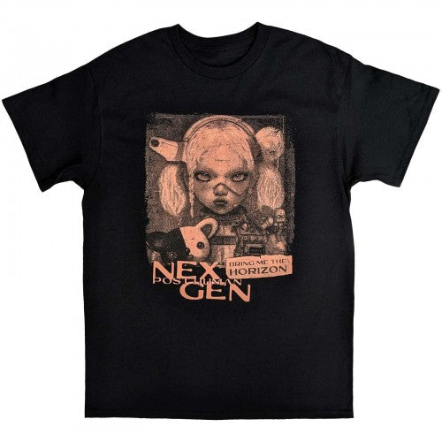 Front - Bring Me The Horizon Unisex Adult Next Gen Distressed Cotton T-Shirt