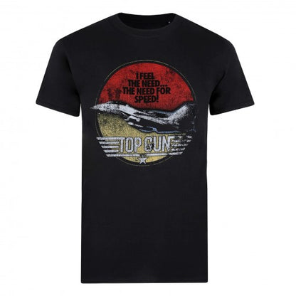 Front - Top Gun Unisex Adult Speed Fighter T-Shirt