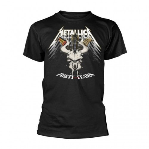 Front - Metallica Unisex Adult Forty Years 40th Anniversary T-Shirt