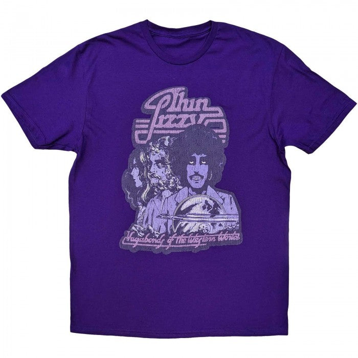 Front - Thin Lizzy Unisex Adult Vagabonds Of The Western World Distressed Cotton T-Shirt