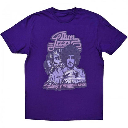 Front - Thin Lizzy Unisex Adult Vagabonds Of The Western World Distressed Cotton T-Shirt