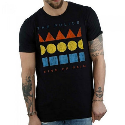 Front - The Police Unisex Adult Kings Of Pain Cotton T-Shirt