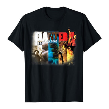 Front - Pantera Unisex Adult Album Collage Cotton T-Shirt
