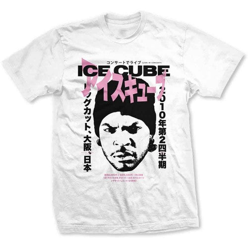Front - Ice Cube Unisex Adult Beanie Kanji Cotton T-Shirt