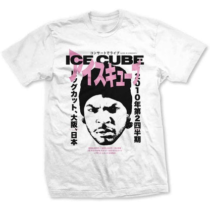 Front - Ice Cube Unisex Adult Beanie Kanji Cotton T-Shirt