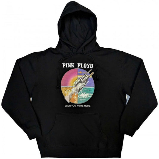 Front - Pink Floyd Unisex Adult Wish You Were Here Circle Hoodie